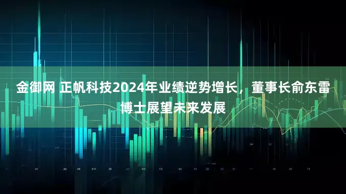 金御网 正帆科技2024年业绩逆势增长，董事长俞东雷博士展望未来发展